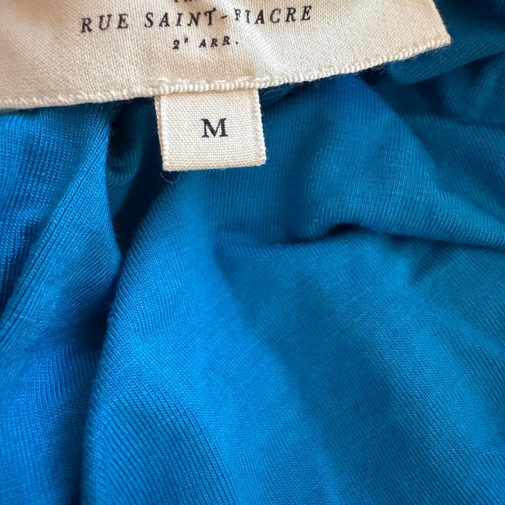 Sezane Aphrodite Dress Bleu Caraïbes - Size M - Picture 6 of 7